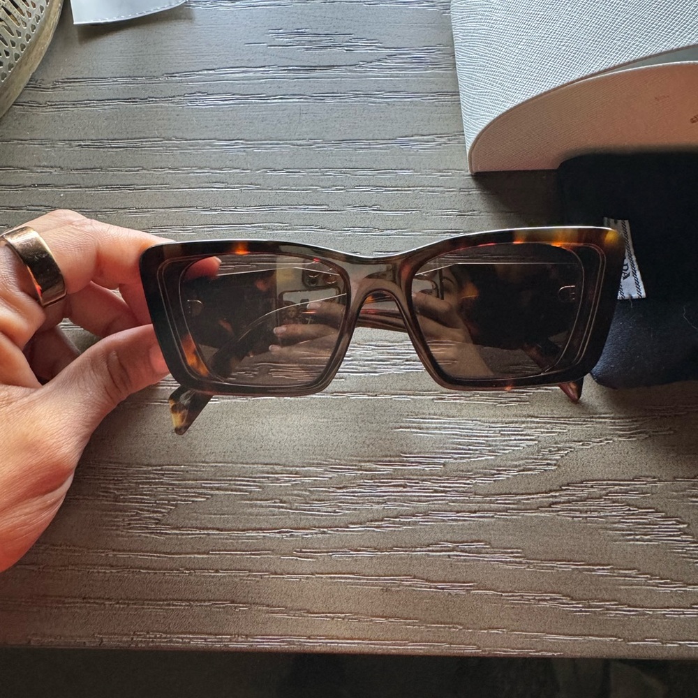 Prada Brown Tortoise Sunglasses - Picture 3 of 6